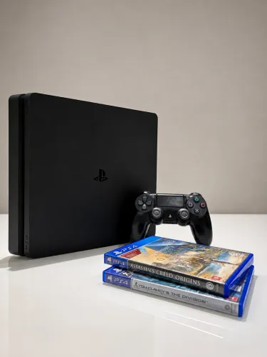 PlayStation 4 Slim 500gb + 1 controle + jogos