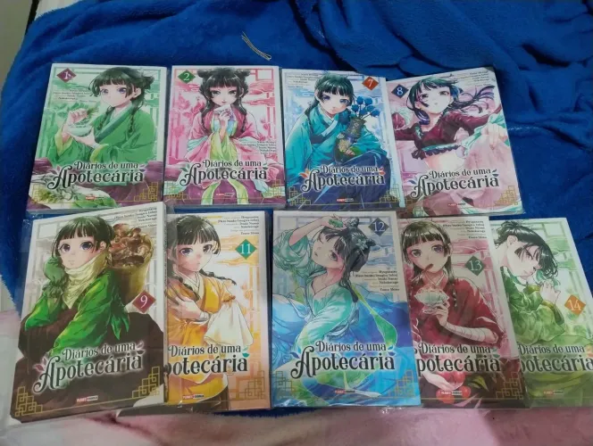 Coleção Diários De Uma Apotecaria volumes 1,2,7,8,9,11,12,13,14 Novos, sem nenhum defeito