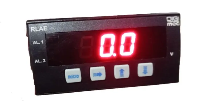 Voltimetro Digital Com Alarme Digimec Rlae-718 - Alimentacao 24vcc
