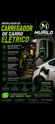 Instalação de carregador pra carros elétricos.
