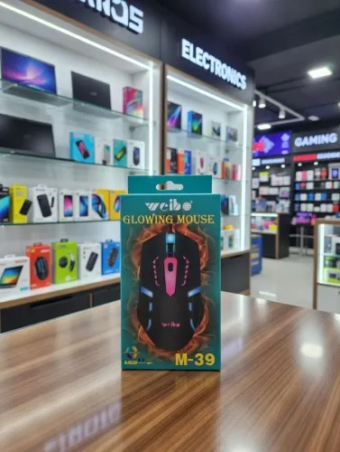 Mouse gamer Weibo com fio usb