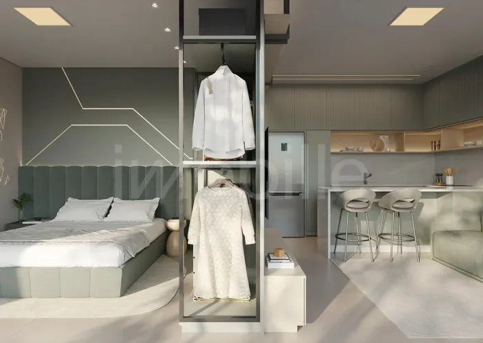 Apartamento tipo Studio no Edifício NF Pulse em Itajaí.
