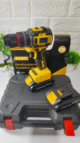 Furadeira/Parafusadeira Impacto Powapal Brushless 21V - 2 Baterias