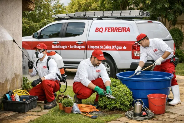 Faxina dedetização limpeza de caixa dagua jardinagem