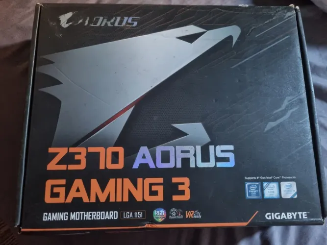 Placa-mãe Gigabyte Z370 Gaming 3 Aorus Ultra + Processador Intel I7 8700 8ª GERAÇÃO