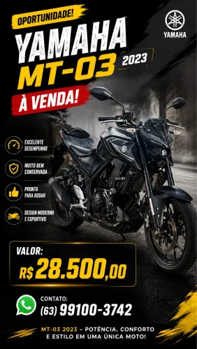 MT-03 2023 - potência, conforto e estilo em uma única moto! ?