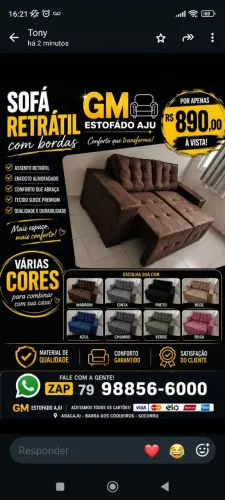 Sofa retrátil 