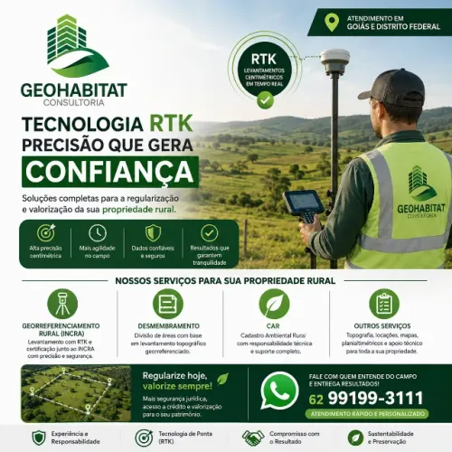 Georreferenciamento e Desmembramento Rural | Serviços de Topografia e Agrimensura