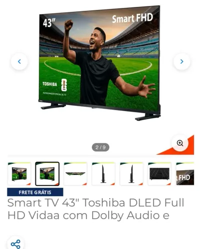 Smart Tv 43 DLED. (Zerada)