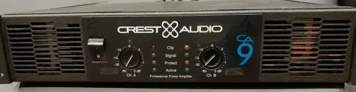 Amplificador americano Crest Audio CA9 - Potência e Fidelidade lendárias!