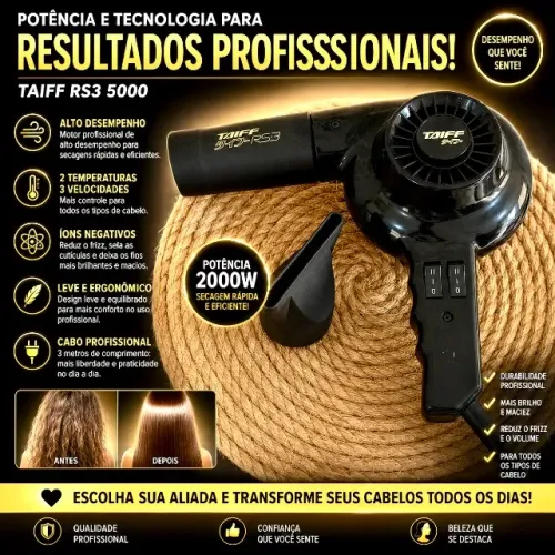 Secadora de cabelo TAIFF profissional