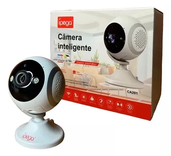 Câmera Inteligente Ípega Ca201 Lente Angular De 165°