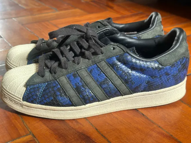 Tênis Adidas Super Star Couro Cobra Original 38
