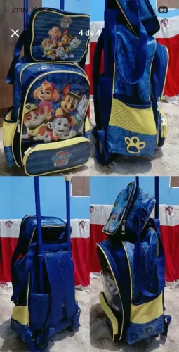 Mochila de rodinha (Patrulha Canina)