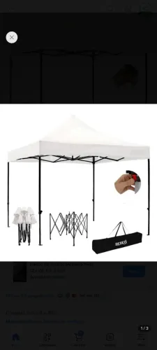 Tenda desmontável 3 metros por 3 mestros nova