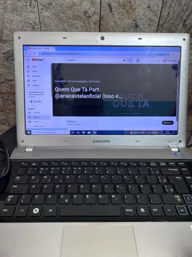 Notebook Samsung Windows 10 , SSD 256gb Intel I3, 4gb de ram