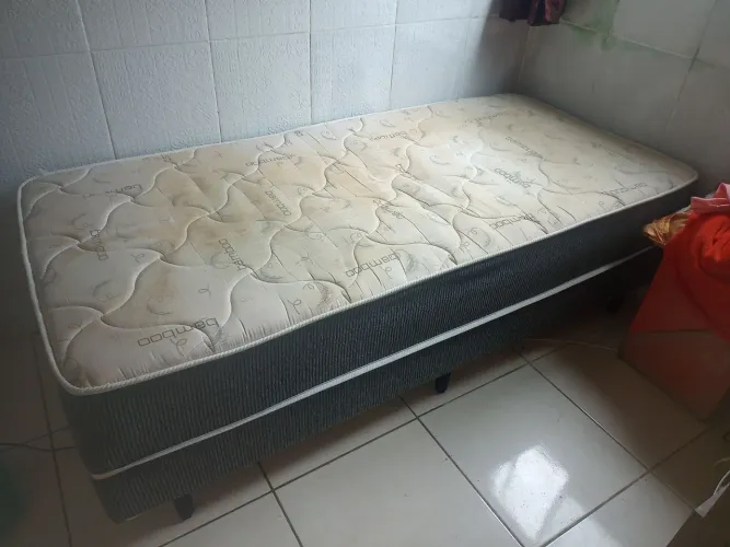 cama box solteiro de mola