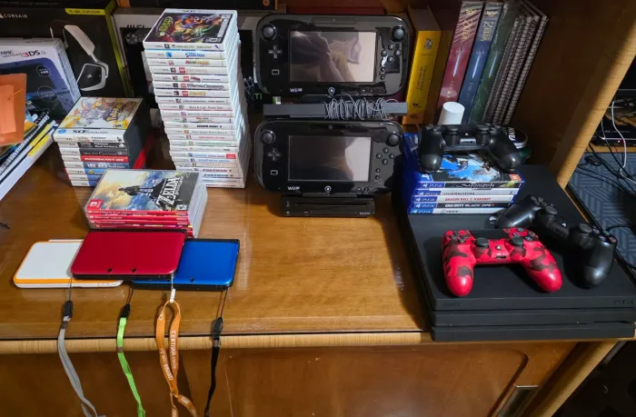 CONJUNTO JOGOS WII U, 3DS, DS, PS4, WII E SWITCH, CONSOLES PS4 PRO, WII U E 3 NINTENDO 3DS