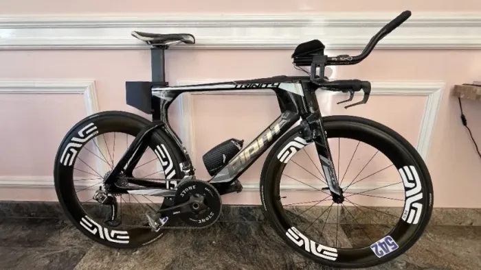 Bicleta Giant Trinity, Triatlo, tam M, Carbono,C ambio Eletrônico