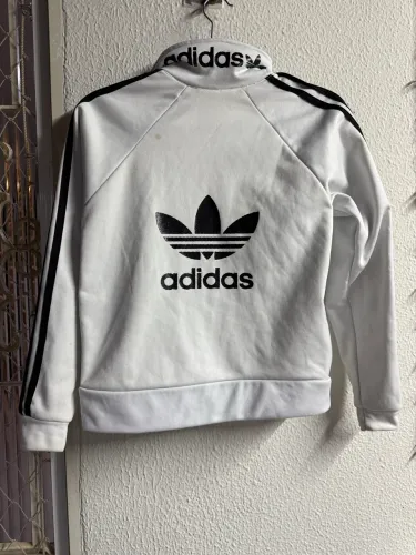 Jaqueta Estilo Adidas Branca  Forrada 