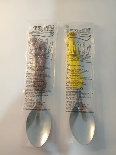 Kit 2 Colheres Kibon Na Embalagem Original Raríssimo 
