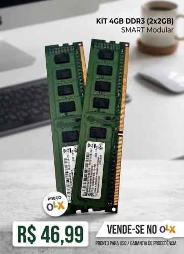Kit memória RAM DDR3 Dual channel