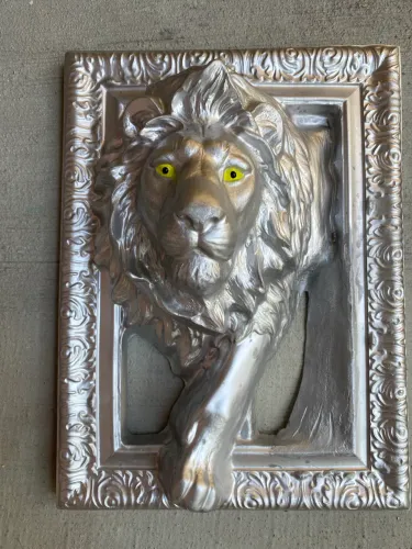 Leão da Tribo de Judá cromado