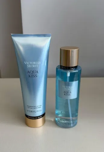 Aqua Kiss Victoria's Secret Feminino - Body Splash + Lotion