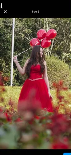 Vestido debutante Vermelho