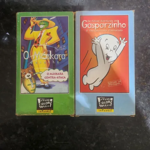 2 fitas vhs o máscara e gasparzinho