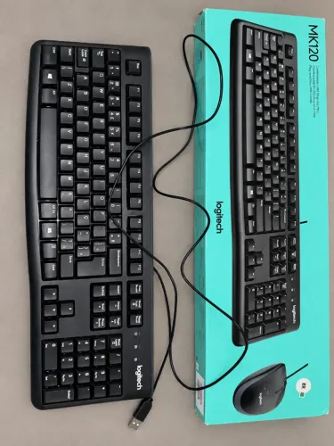 Teclado Logitech MK120 USB - Original - Novo