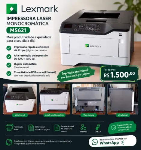 Impressora Lexmark Semi nova