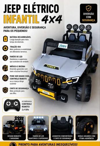 Jeep elétrico infantil