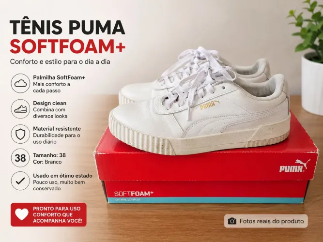 Tênis PUMA softfoam tamanho 38