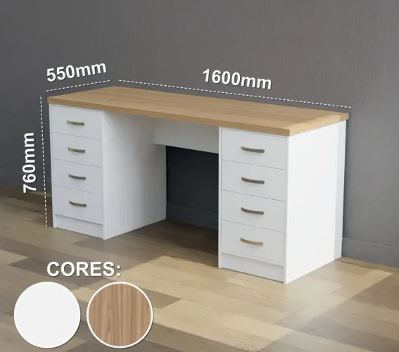 Mesa grande para escritório em mdf