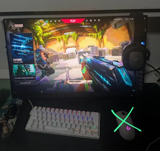 Kit - Teclado, Monitor e Headset