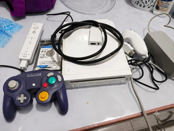 Nintendo Wii desbloqueado HD 500gb lotado de jogos com cabo HDMI