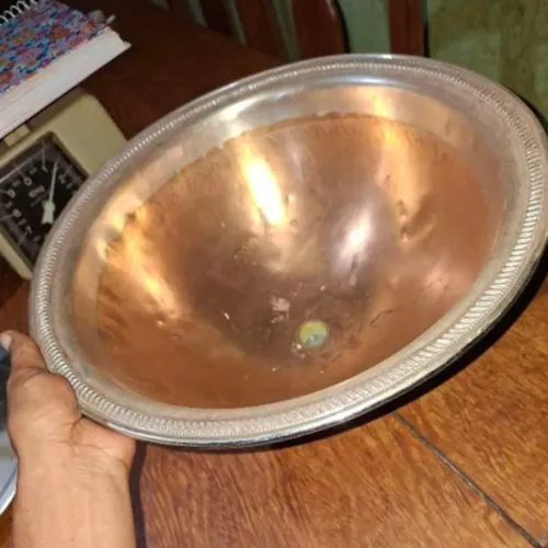 Relicário banhada a prata lavatório
