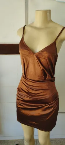 Vestido marrom