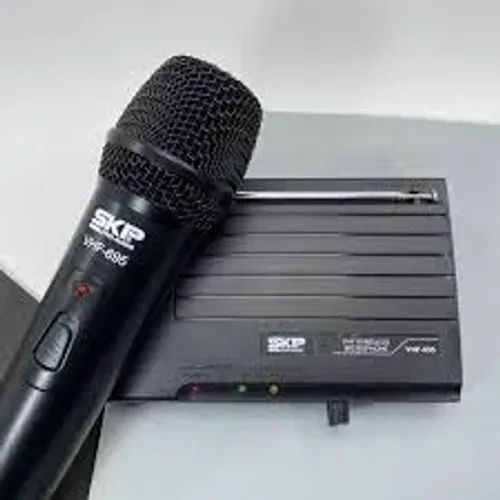 Microfone sem fio VHF 695 com 50 metros de alcance Ultimas unidades