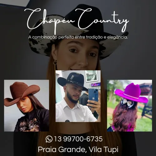 Chapéus country sertanejo
