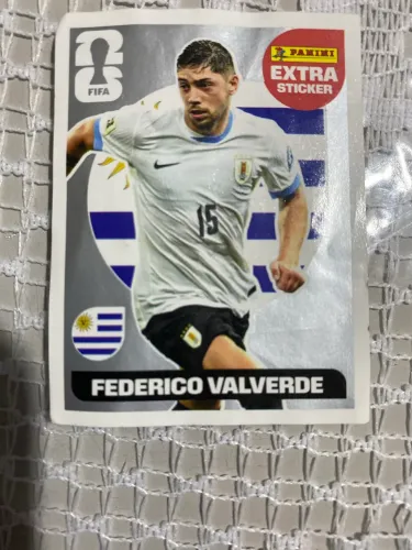 ? FIGURINHA EXTRA PANINI - FEDERICO VALVERDE (PRATA) - COPA 2026 ?