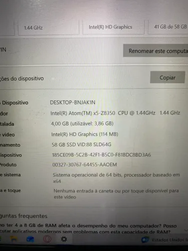 Notebook positivo seminovo com mouse e teclado e carregador 