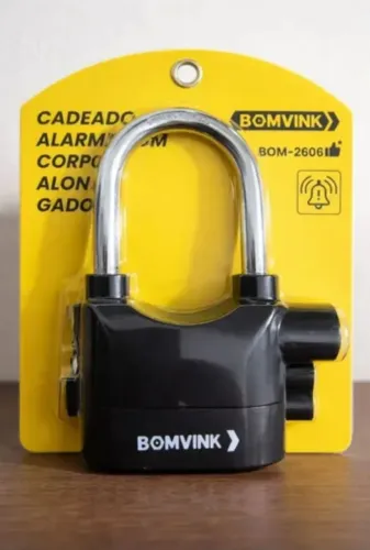 Cadeado com Alarme Potente - Proteja sua Moto ou Bike!