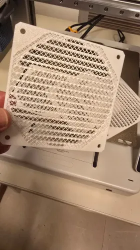 Tampa para ventoinha 120mm /Cooler Feito em 3D - PETG branco - Pronta entrega