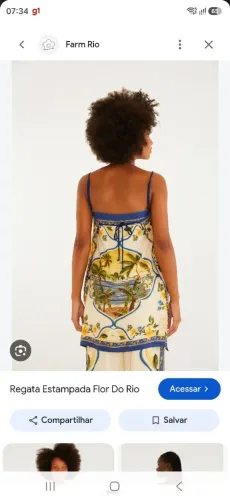 Blusa Farm original flor do rio tamanho P na etiqueta