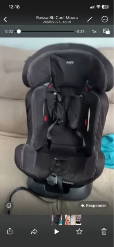 Vendo cadeira de carro