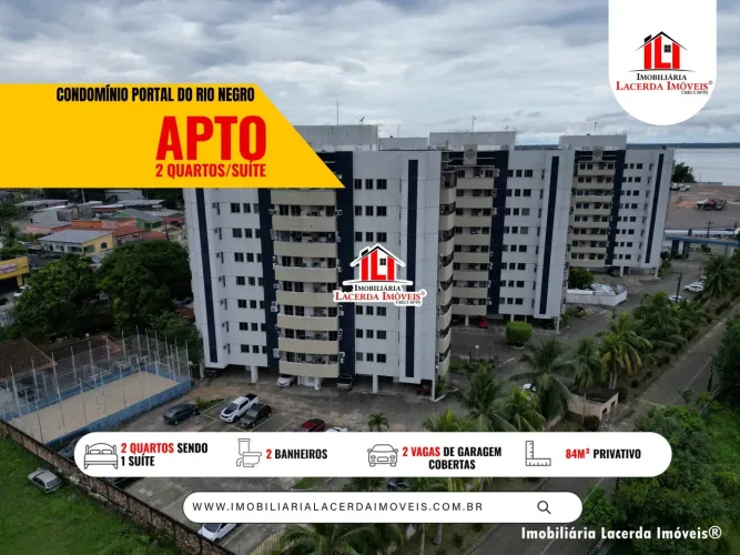 Portal do Rio Negro, Apartamento com 2 quartos sendo 1 suíte semimobiliado.