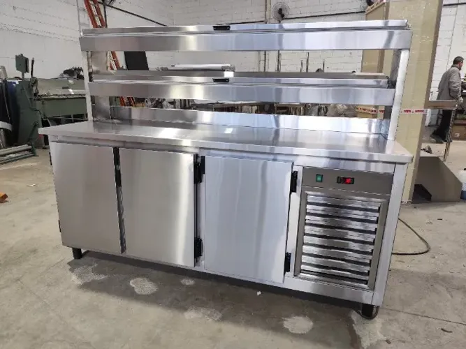 balcão refrigerado com área de montagem 1500mm 