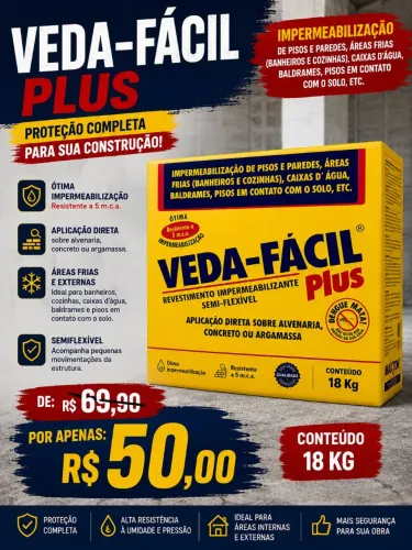 PROMOÇÃO Impermeabilizante semi-flexivel 18kg